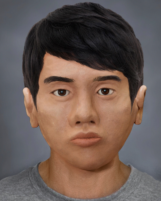 RCMP created a clay reconstruction of what they believe a man whose remains in Kananaskis Country in 2013 may have looked like.