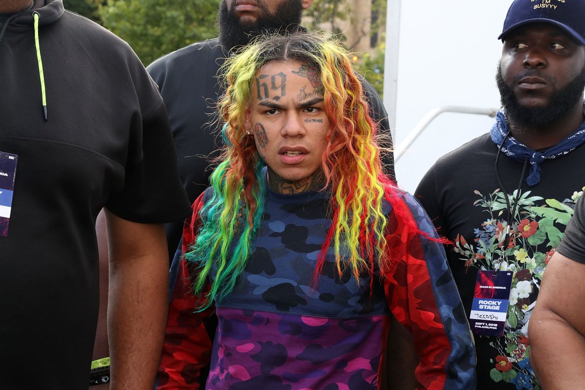 6ix9ine attends Made In America - Day 1 on Sept. 1, 2018 in Philadelphia, Pa.  