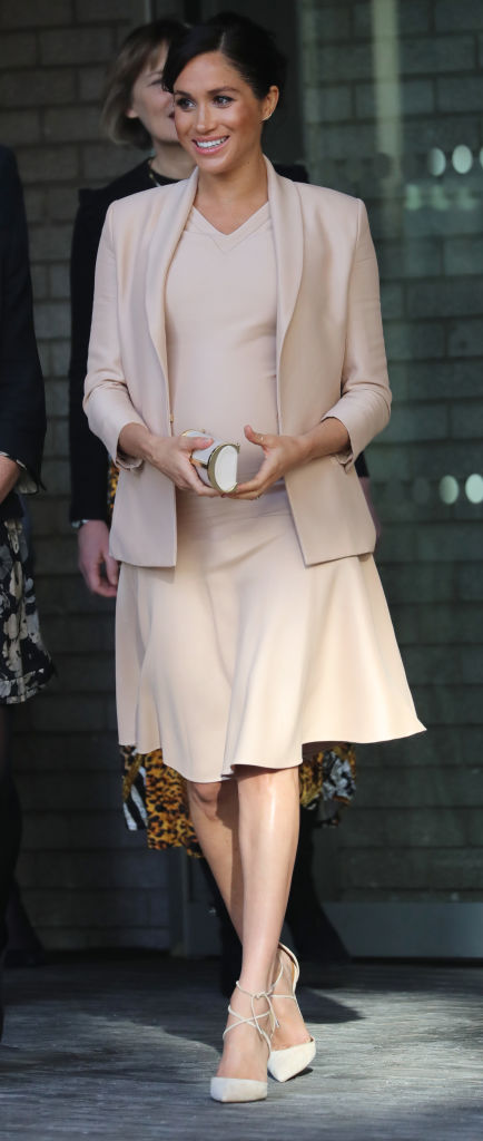 Meghan, Duchess of Sussex during a visit to the National Theatre on Jan. 30, 2019 in London, England. Photo by Jon Bond — WPA Pool/Getty Images