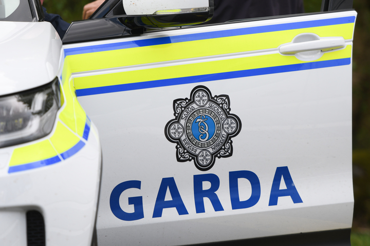 Garda car with Garda Siochana logo seen in Enniskerry village. On Tuesday, May 21, 2019, in Enniskerry, Co. Wicklow, Ireland. 