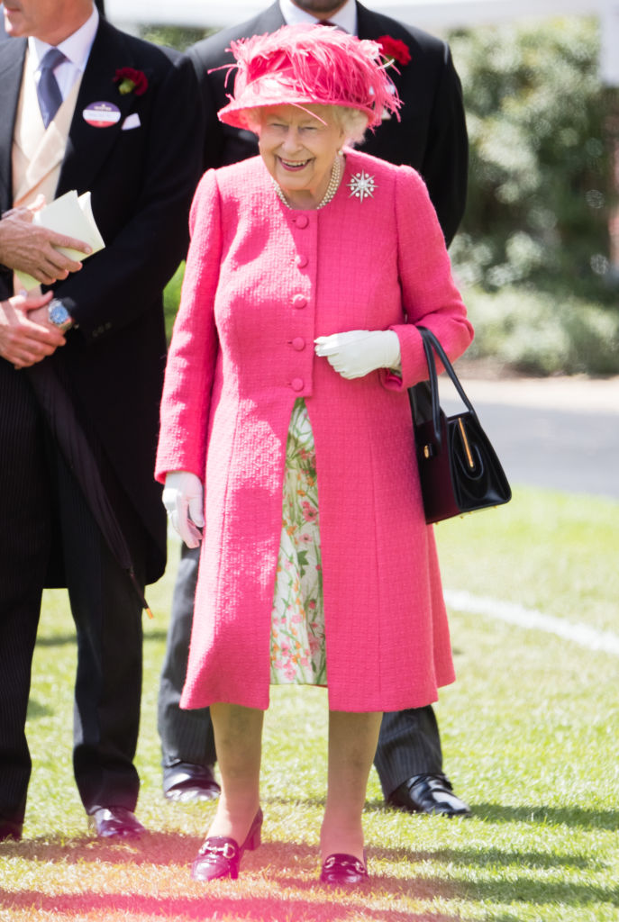 Queen Elizabeth II attends Day 4 of Royal Ascot at Ascot Racecourse on June 21, 2019 in Ascot, England. Photo by Samir Hussein/WireImage