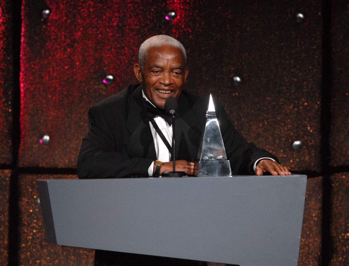 Irving Burgie, honoree during 38th Annual Songwriters Hall of Fame Ceremony – Show at Marriott Marquis in New York City, New York, United States.