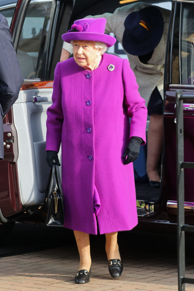 Queen Elizabeth II arrives for a visit to the Royal British Legion Industries village to celebrate the charity’s centenary year on Nov. 6, 2019 in Aylesford, England. Photo by Getty Images