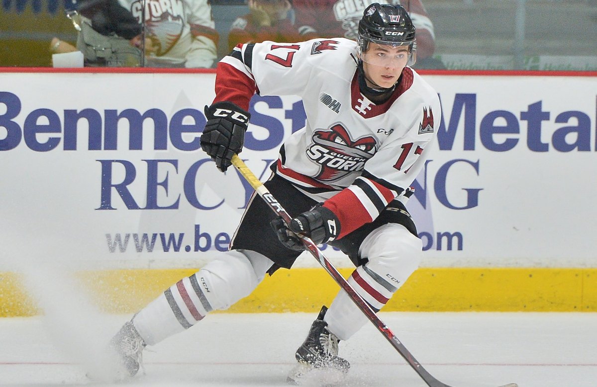 Pavel Gogolev of the Guelph Storm.