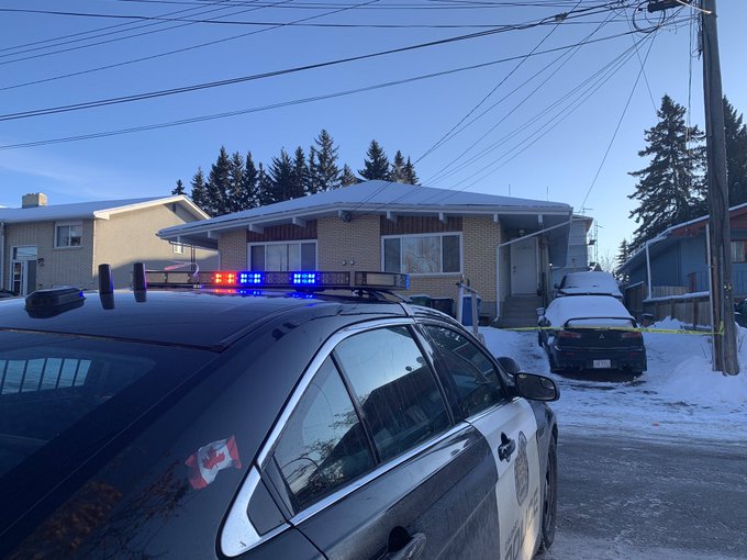 The Calgary police homicide unit was called to investigation of a man found in a home. 