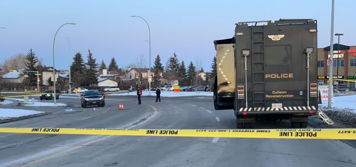 Police responded to crash in northeast Calgary on Thursday, Dec. 19, 2019.