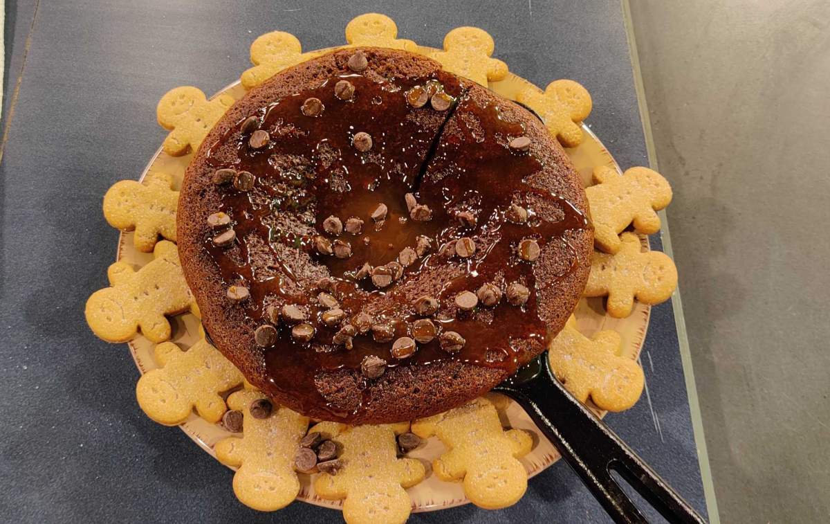 Mike Sobel’s giant gingerbread cookie.