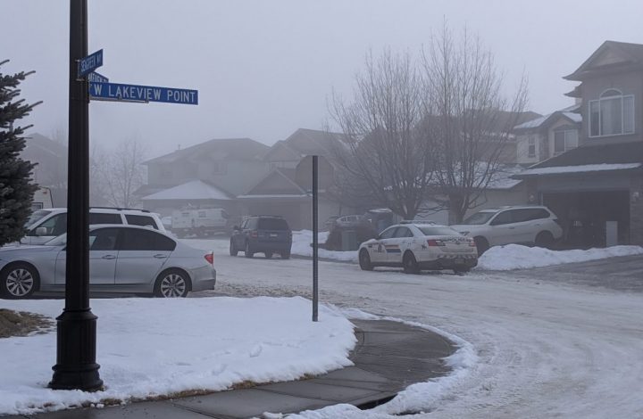 RCMP responded to shots fired in Chestermere, Alta., on Saturday, Dec. 21, 2019.