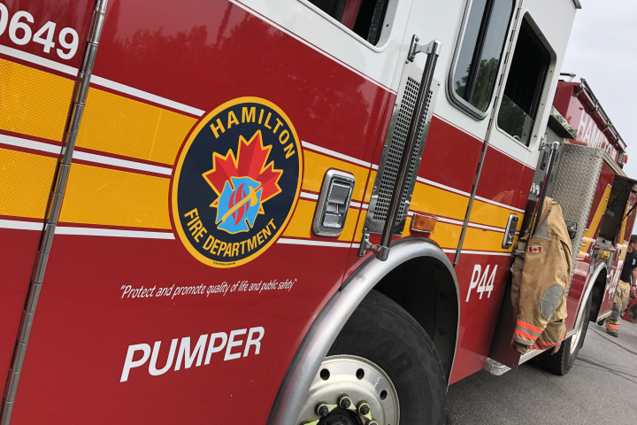 Child rescued, rushed to hospital from townhouse fire in Hamilton, Ont.