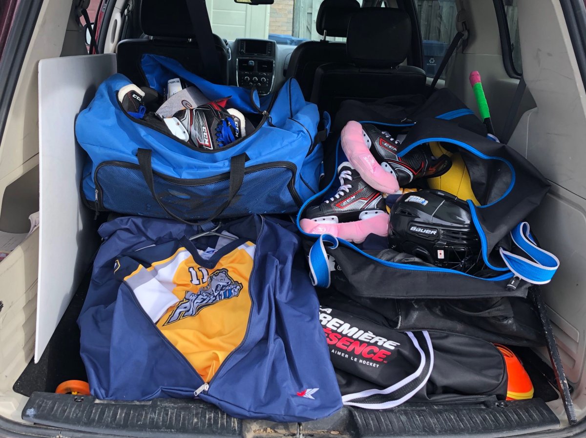 A minivan full of ringette equipment was found a couple of hours after it was stolen in Guelph on Thursday morning. 