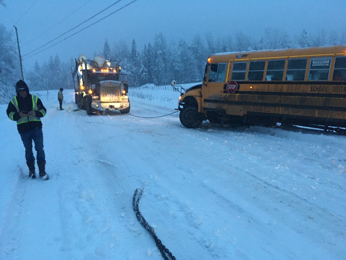 Cherryville unhappy with road contractor after school bus hits ditch