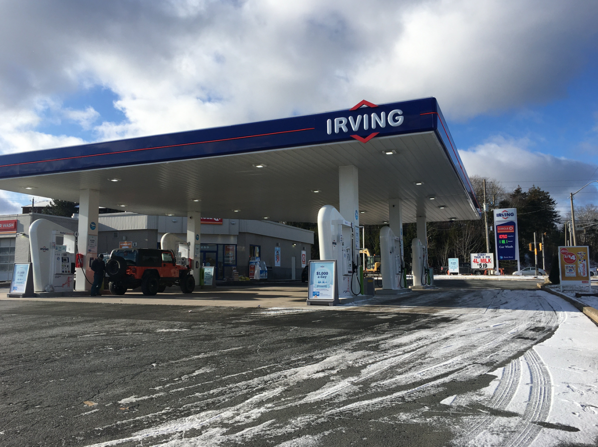 The Irving Service Station on Lacewood Drive is seen on Sunday, Dec. 8, 2019. 