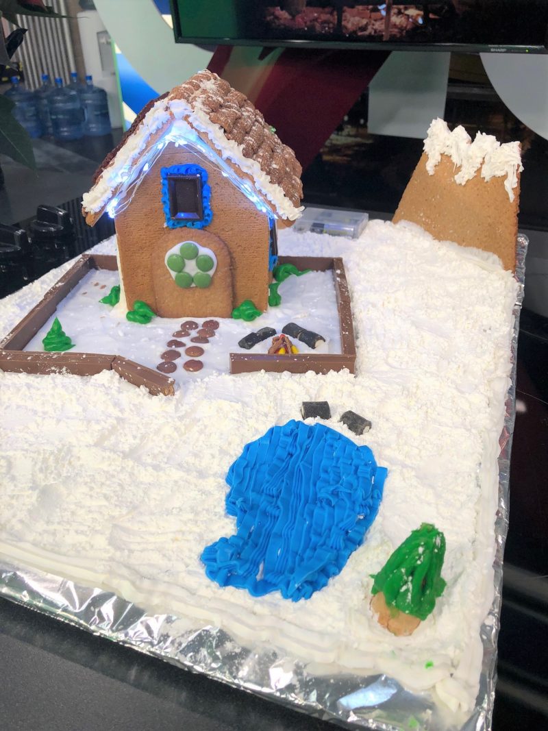 Jordan Witzel’s 2019 gingerbread house.