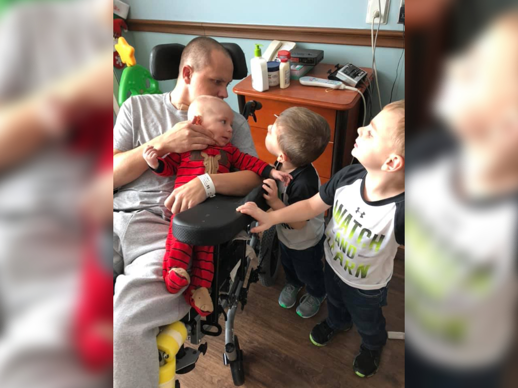 Kyli Belt's husband, Tony, is a Purple Heart veteran. He's woken up from a coma just in time for the holidays after suffering a work-related accident.