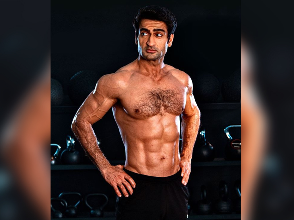Kumail Nanjiani posted a photo on Instagram of his body transformation as the actor prepares to star in an upcoming Marvel film.