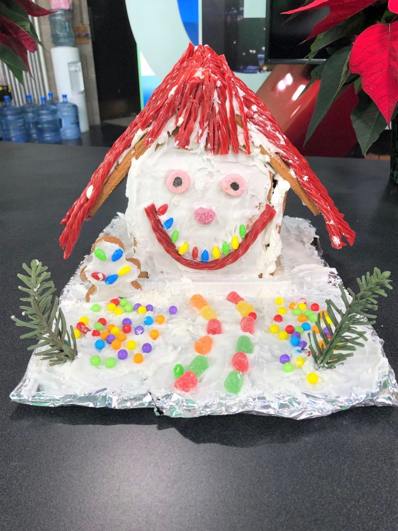 Leslie Horton’s 2019 gingerbread house.