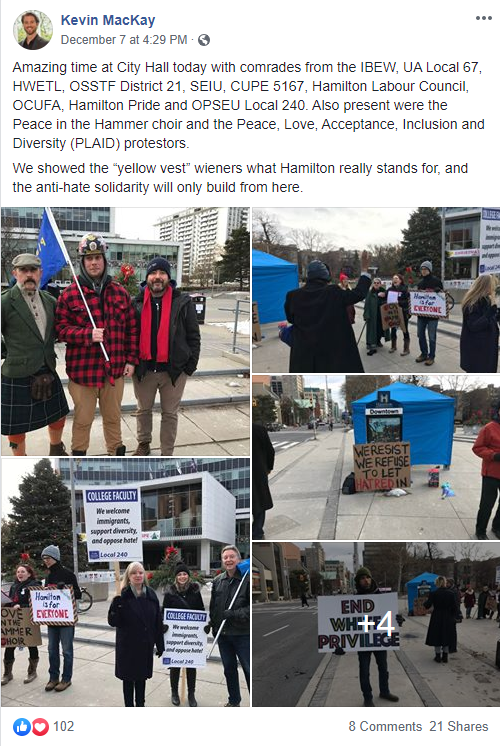 Hamilton protester kicked man’s head like a ‘soccer ball,’ witness says - image