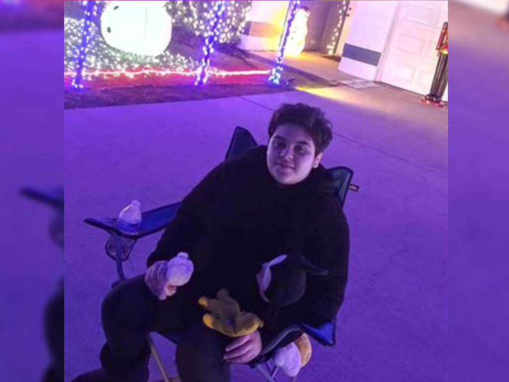 Kaitlyn DeJesus, 13, spoke for the first time while seeing a Christmas light display with her mom.