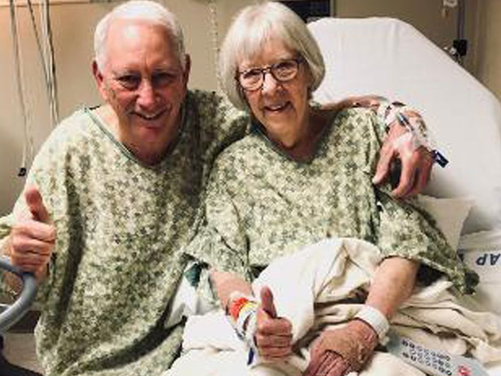 Peggy Nipper's husband of 51 years, Mike, was found to be a perfect kidney transplant match for the Texas woman.