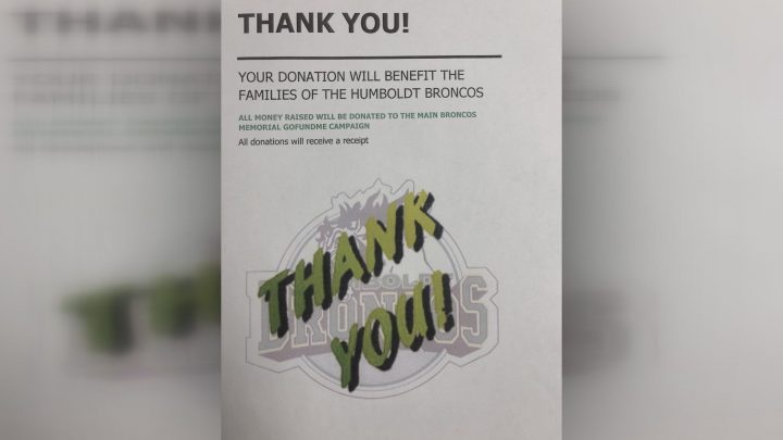 Olesiuk told court a woman gave him this thank you note in exchange for $4,100 cash.