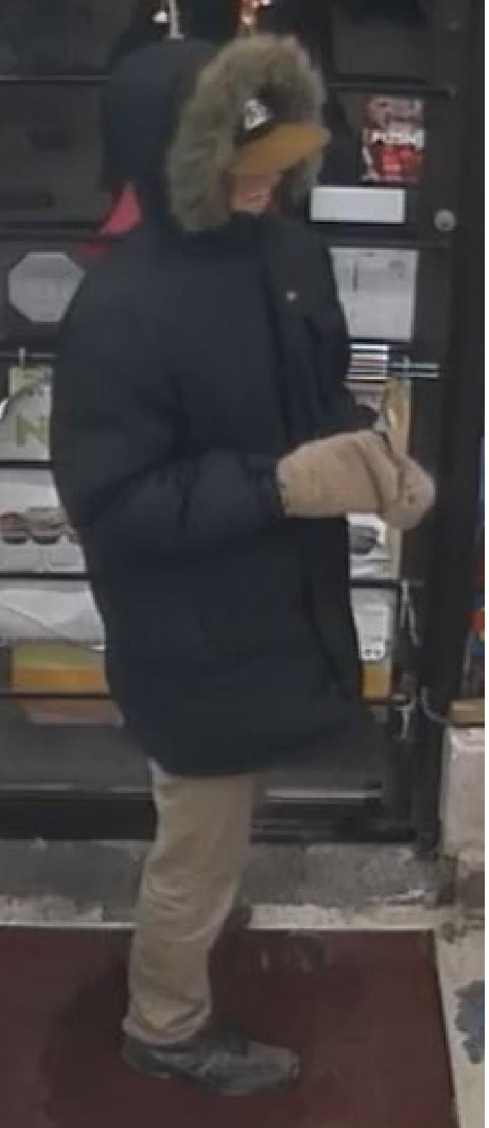 Peterborough police are looking to identify this man, one of the suspects in convenience store robbery investigation.