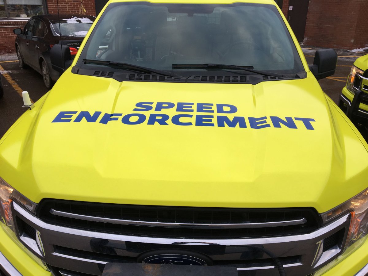 City of Edmonton unveils new, brightly coloured design for photo radar