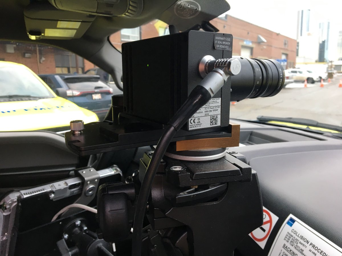 City of Edmonton unveils new, brightly coloured design for photo radar