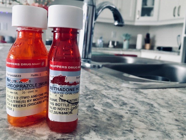 A photo of the pill bottle given to a Brampton mother from Shoppers Drug Mart.