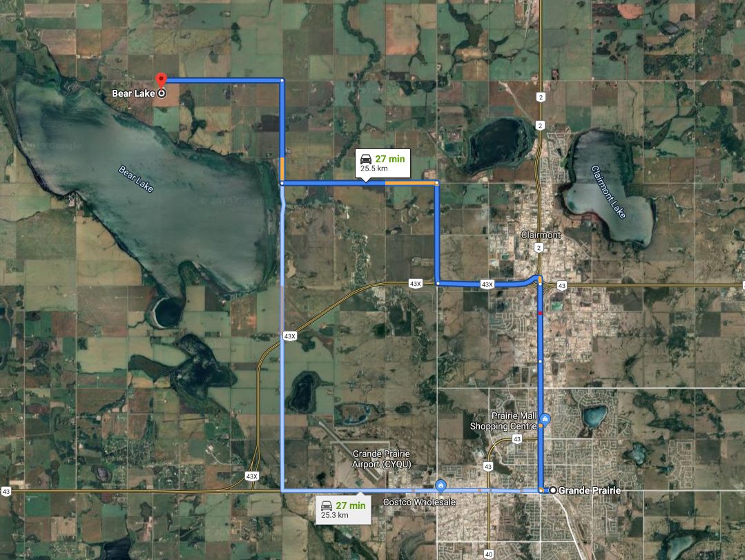 Two people survived a plane crash northwest of Grande Prairie, Dec. 25, 2019. 