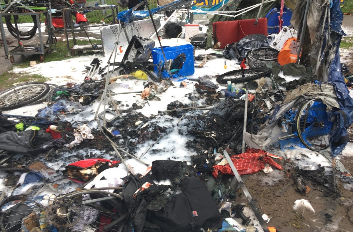 City renews safety concerns in Oppenheimer Park after fires sparked by propane heaters - image
