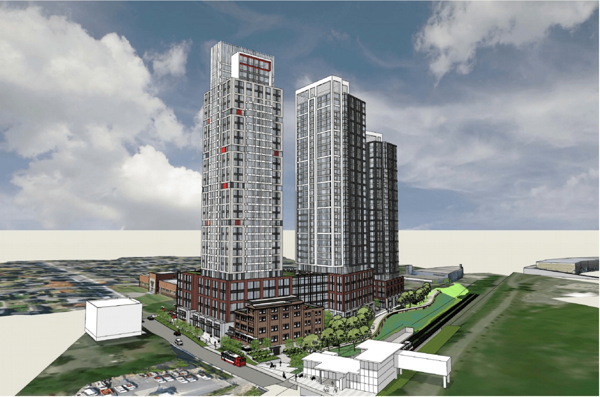 A rendering of a proposed mixed-use development at 145 Loretta Ave. and 951 Gladstone Ave. in Hintonburg. The application by Trinity Development Group proposes to retain and rehabilitate the old Standard Bread Company building, according to City of Ottawa staff.