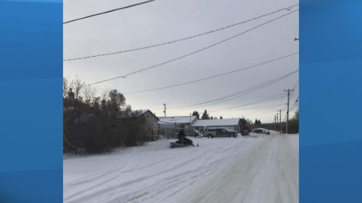 The suspect in the Alix, Alta., robbery on Dec. 20, 2019.