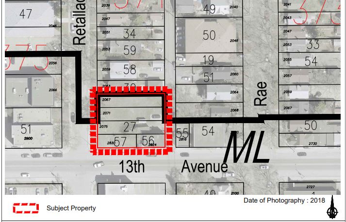 The proposed location for a Sobey’s liquor store in Regina’s Cathedral neighbourhood.