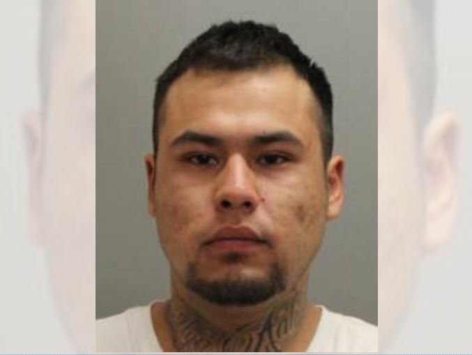 RCMP say 24-year-old Skylar Pooyak is wanted after he allegedly robbed a woman on Saturday morning.
