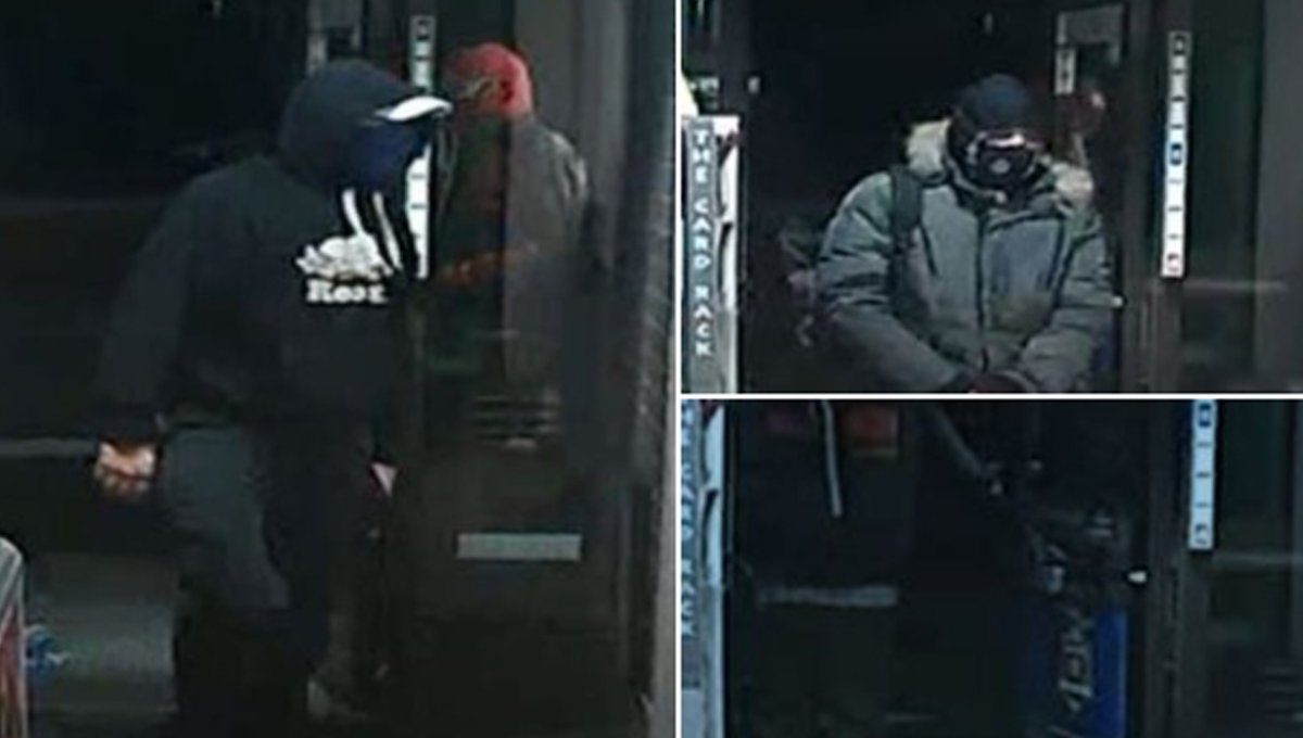 Waterloo Regional Police are looking to speak with these men in connection to a recent robbery in Kitchener.