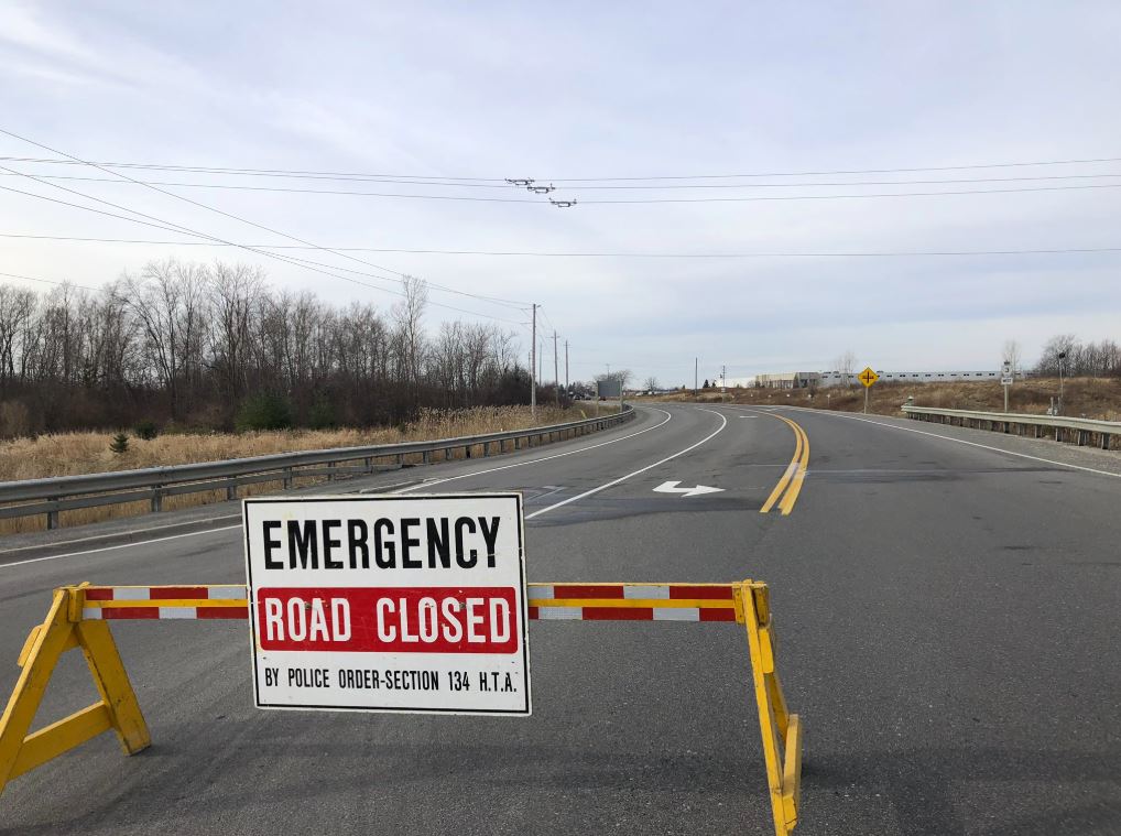 Elgin OPP have closed Talbot Line between Sunset Drive and Ron McNeil Line after a serious crash.