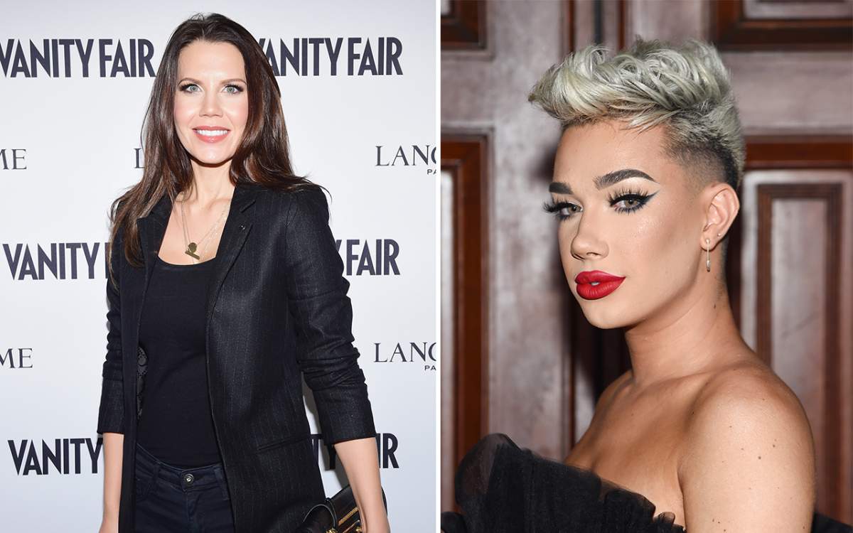 (L-R:) Blogger Tati Westbrook and James Charles  (Photo by Getty Images)