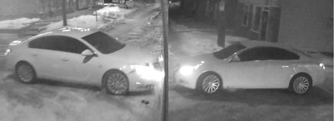 Kingston police are looking for this vehicle, which they say struck a Kingston bus before fleeing.