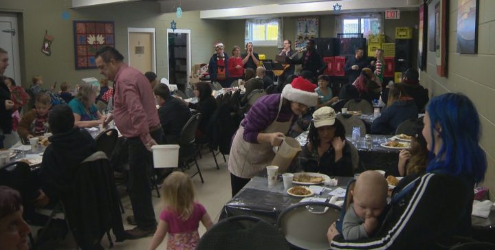 Volunteers served 1,000 turkey dinners to the less fortunate in Calgary on Sunday, Dec. 22, 2019.
