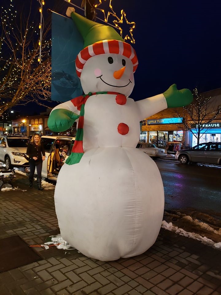 Frosty is back: the city of Vernon has issued a permit for the inflatable snowman.
