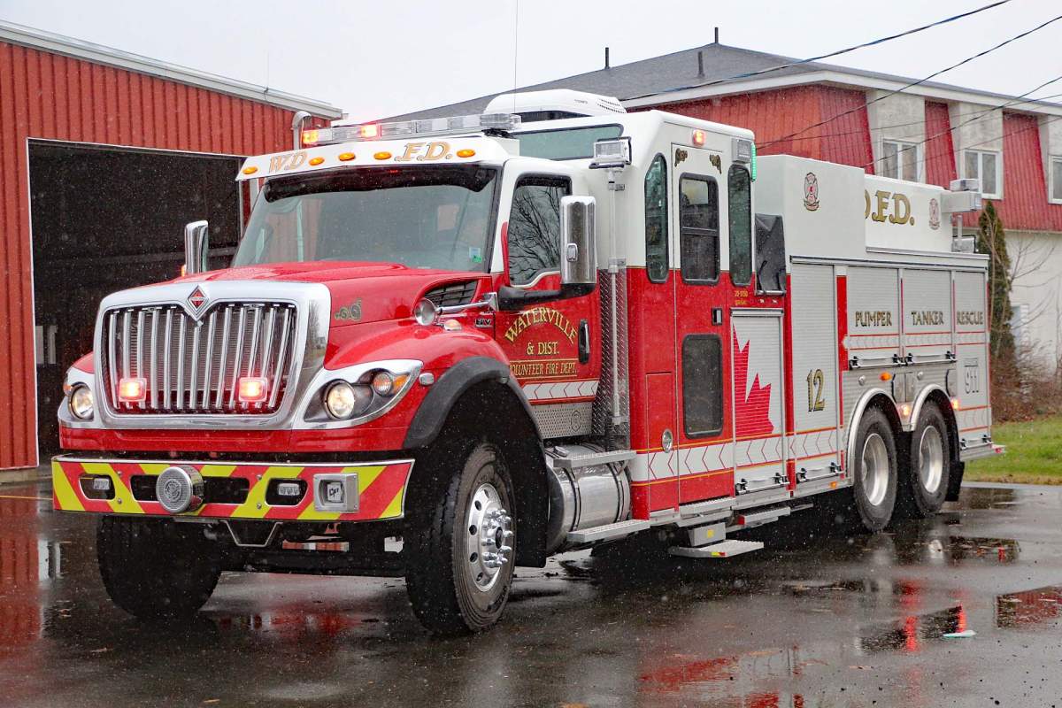 Waterville and District Volunteer Fire Department truck. 