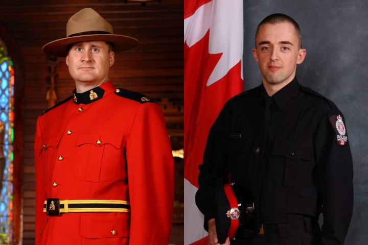 RCMP Const. David Wynn and Edmonton Police Service Const. Daniel Woodall.