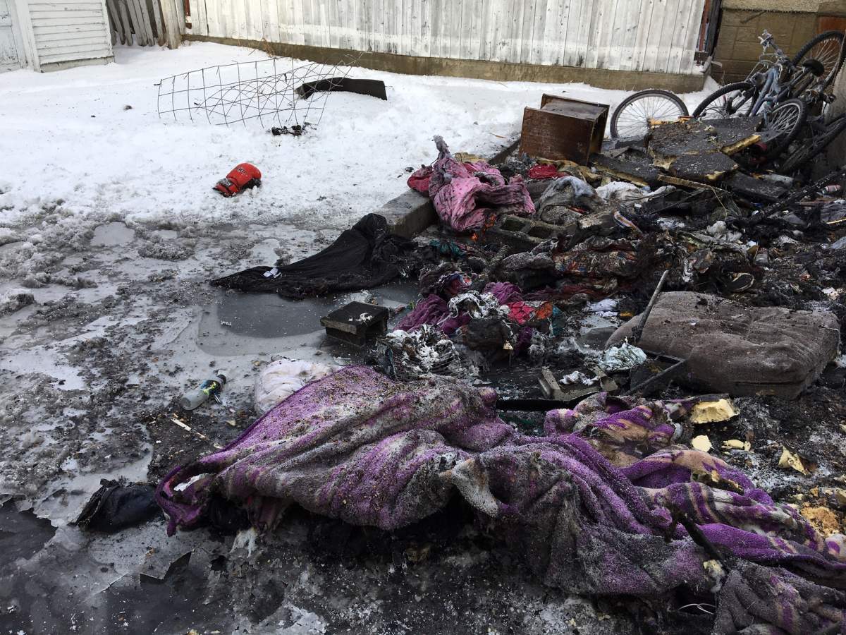 A home in Edmonton on 115 Avenue and 95 Street was damaged by fire Jan. 10, 2020.