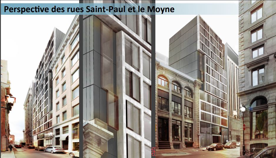 A rendering of the proposed project on Saint-Paul street. Wednesday January 22, 2020.
