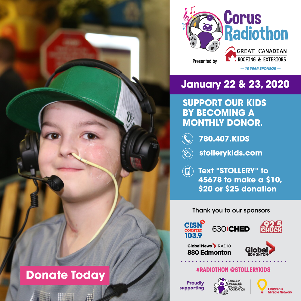 Corus Radiothon Supporting the Stollery Children’s Hospital Foundation - image