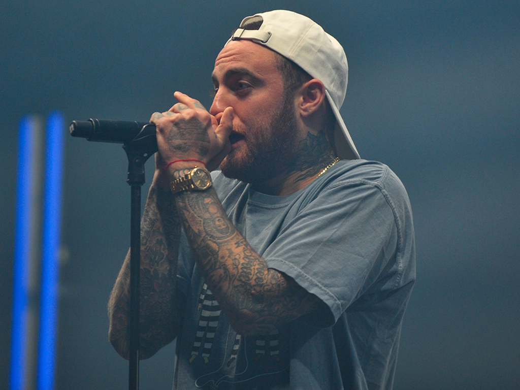 Mac Miller performs during the annual AIDS charity and fundraising Music Festival Solidays, held at Longchamp racetrack in Paris, France, on June 23, 2017.