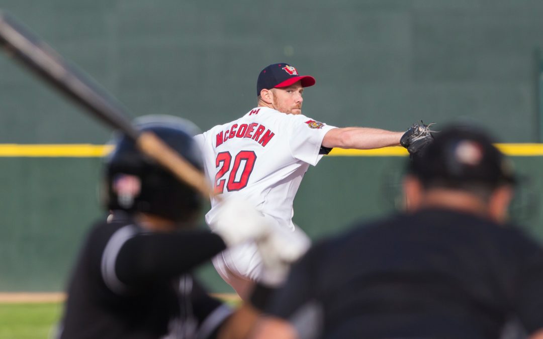 Goldeyes pitcher Kevin McGovern.