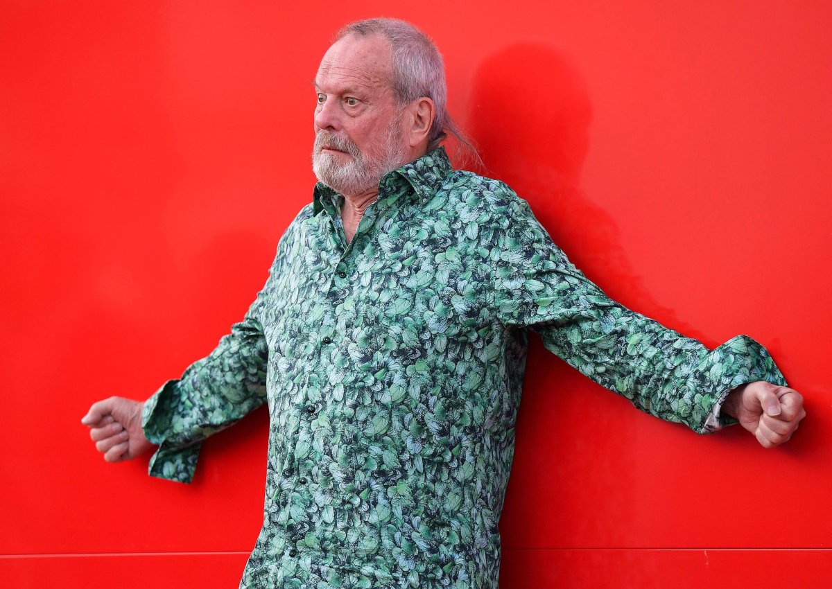 British filmmaker Terry Gilliam arrives for the premiere of 'Happy Birthday' during the 76th annual Venice International Film Festival, in Venice, Italy, on Sept. 3, 2019.
