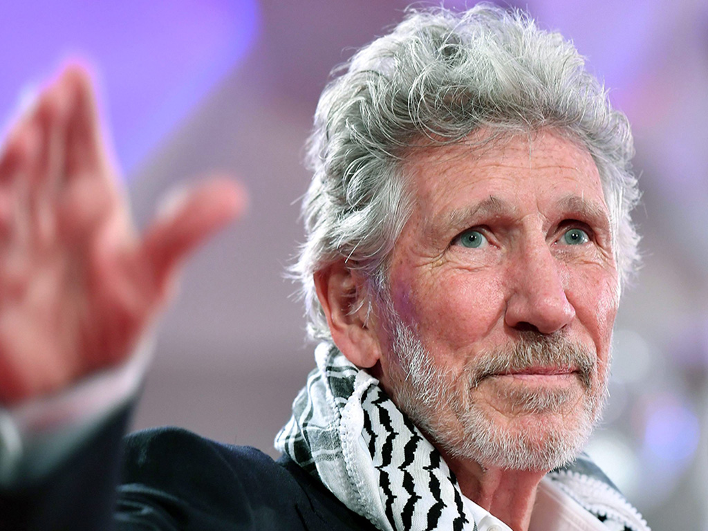 Roger Waters arrives for a premiere of ‘Roger Waters: Us and Them’ during the 76th annual Venice International Film Festival, in Venice, Italy, on Sept. 6, 2019.