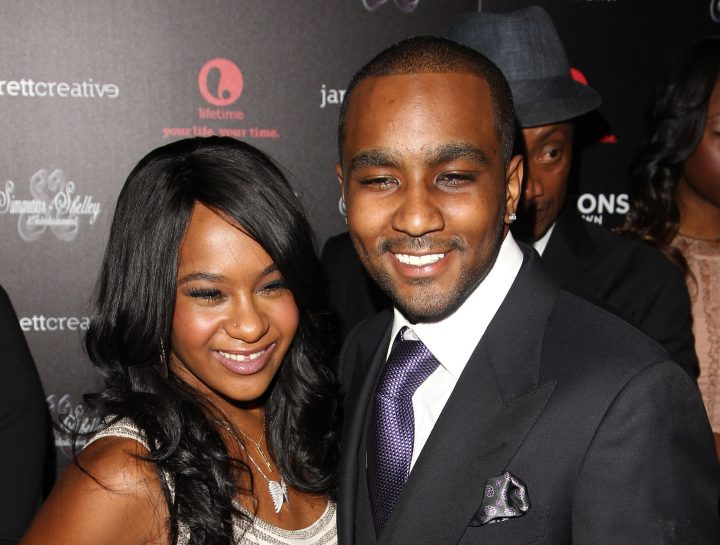 FILE PHOTO: In this Oct. 22, 2012, file photo, Bobbi Kristina Brown and Nick Gordon attend the premiere party for "The Houstons On Our Own" at the Tribeca Grand hotel in New York. Gordon, ex-partner of the late Bobbi Kristina Brown, has died. He was 30.